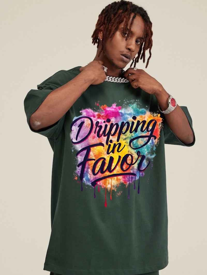 Dripping in Favor – Unisex Loose T-shirt