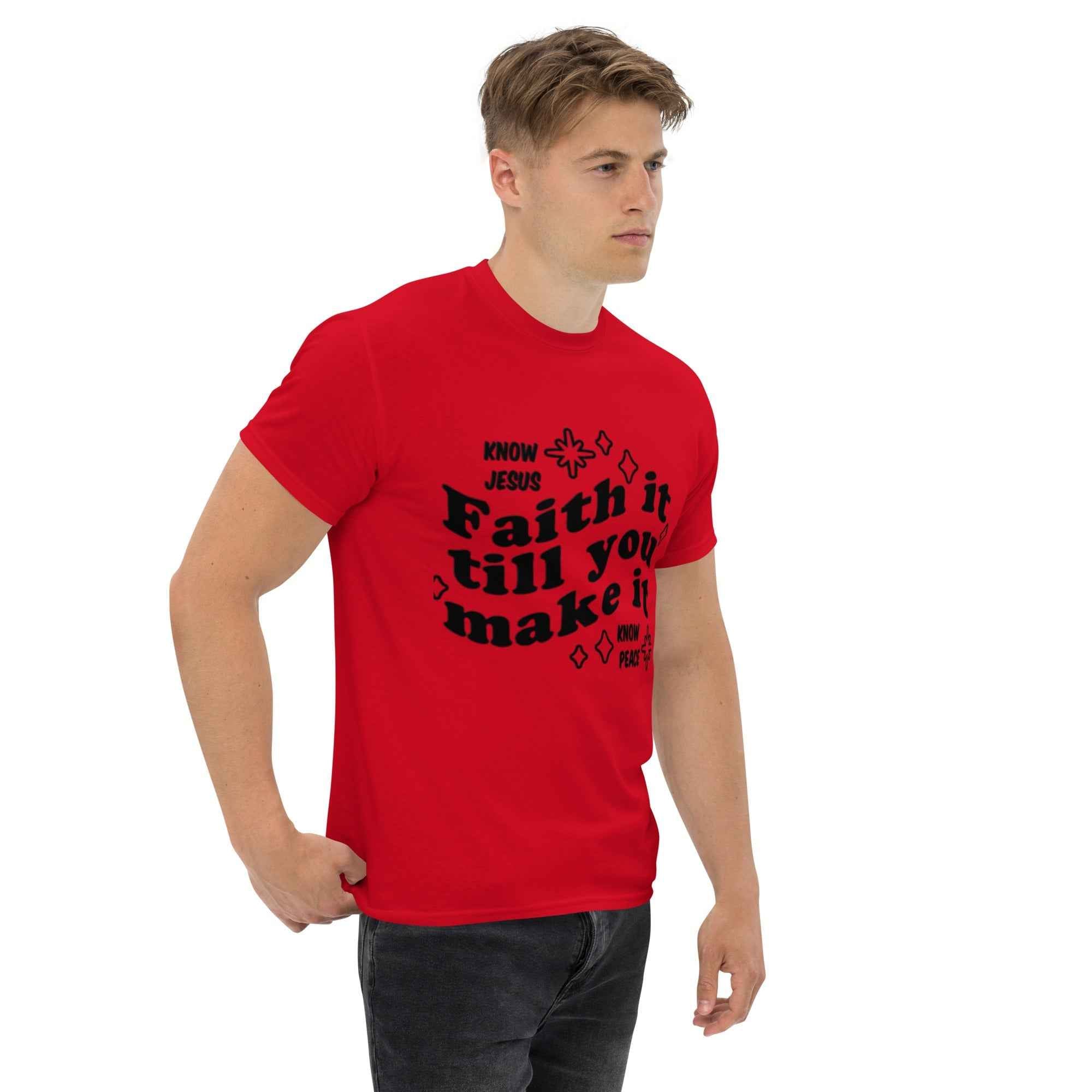Favor of God Faith it till you make it Unisex classic tee| faith clothing| Christian apparel | Faith