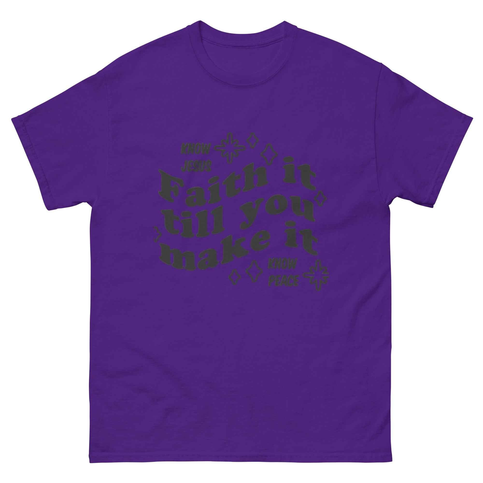 Favor of God Faith it till you make it Unisex classic tee| faith clothing| Christian apparel | Faith