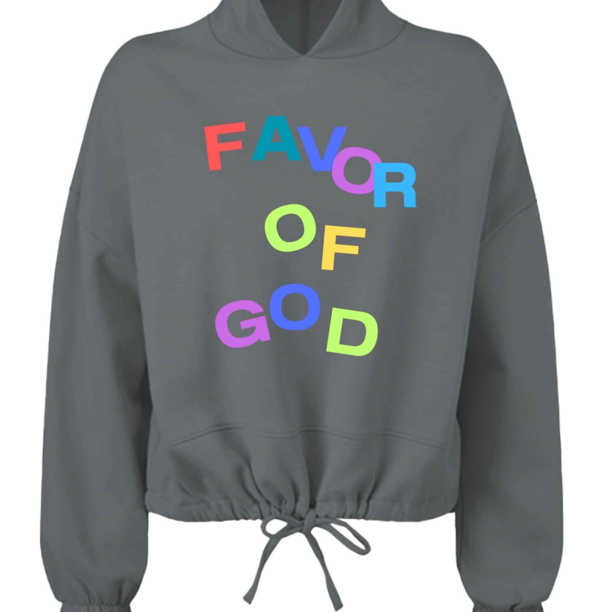 Favor of God WOMEN Multicolor Hoodie |Christian clothing | faith-based fashion