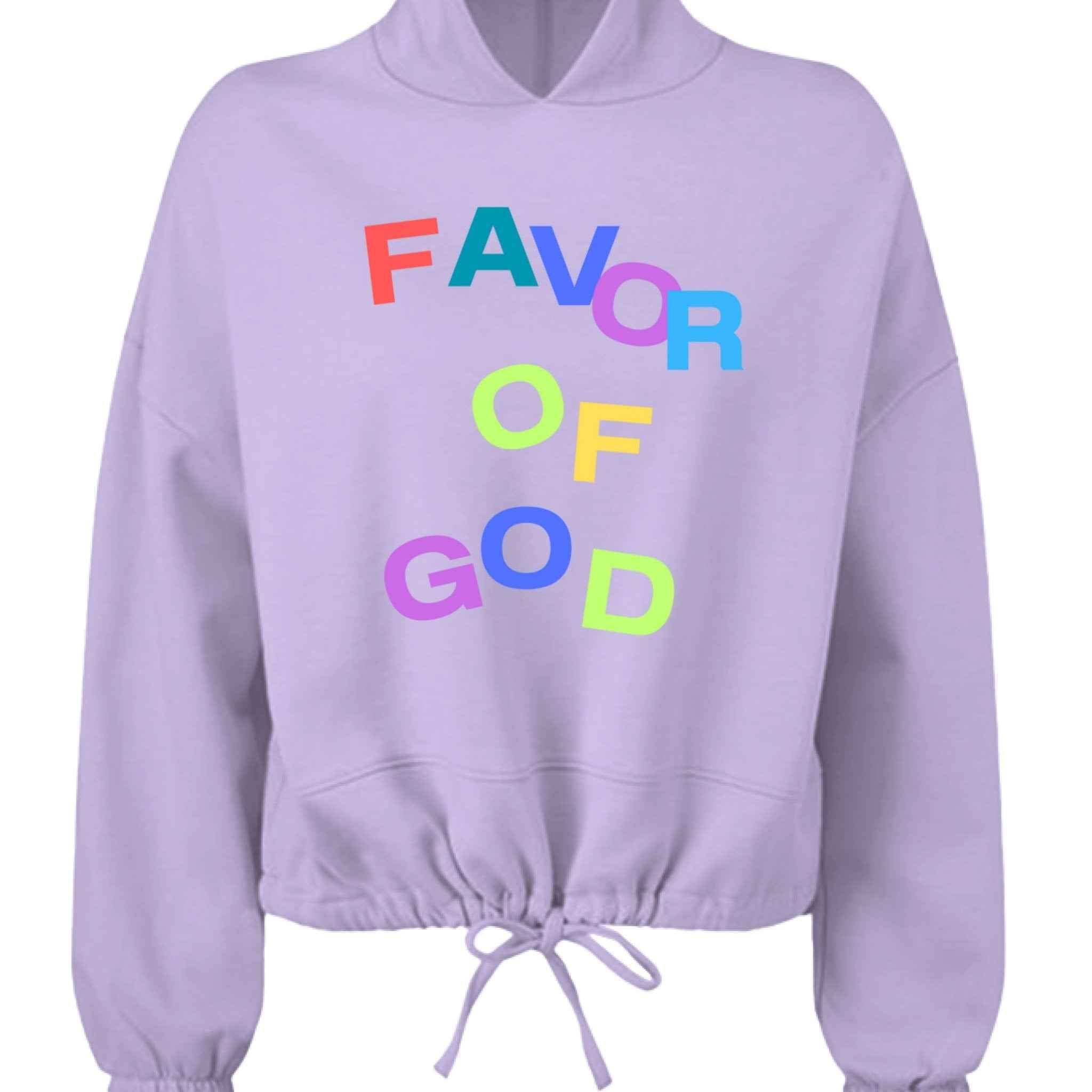 Favor of God WOMEN Multicolor Hoodie |Christian clothing | faith-based fashion