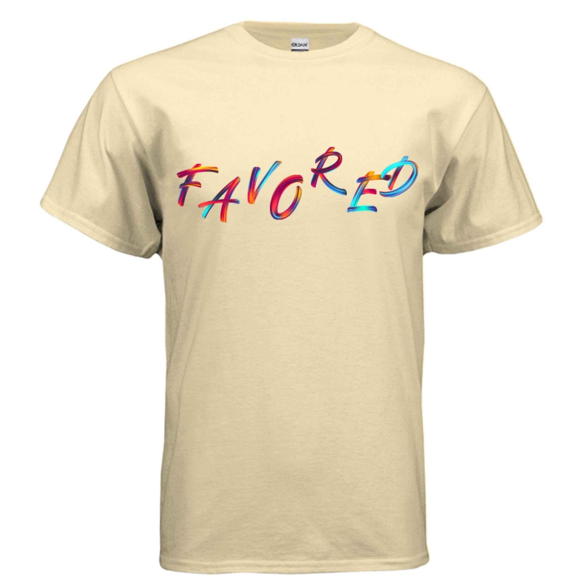 Christian Graphic Tee – FAVORED Faith in Full Color