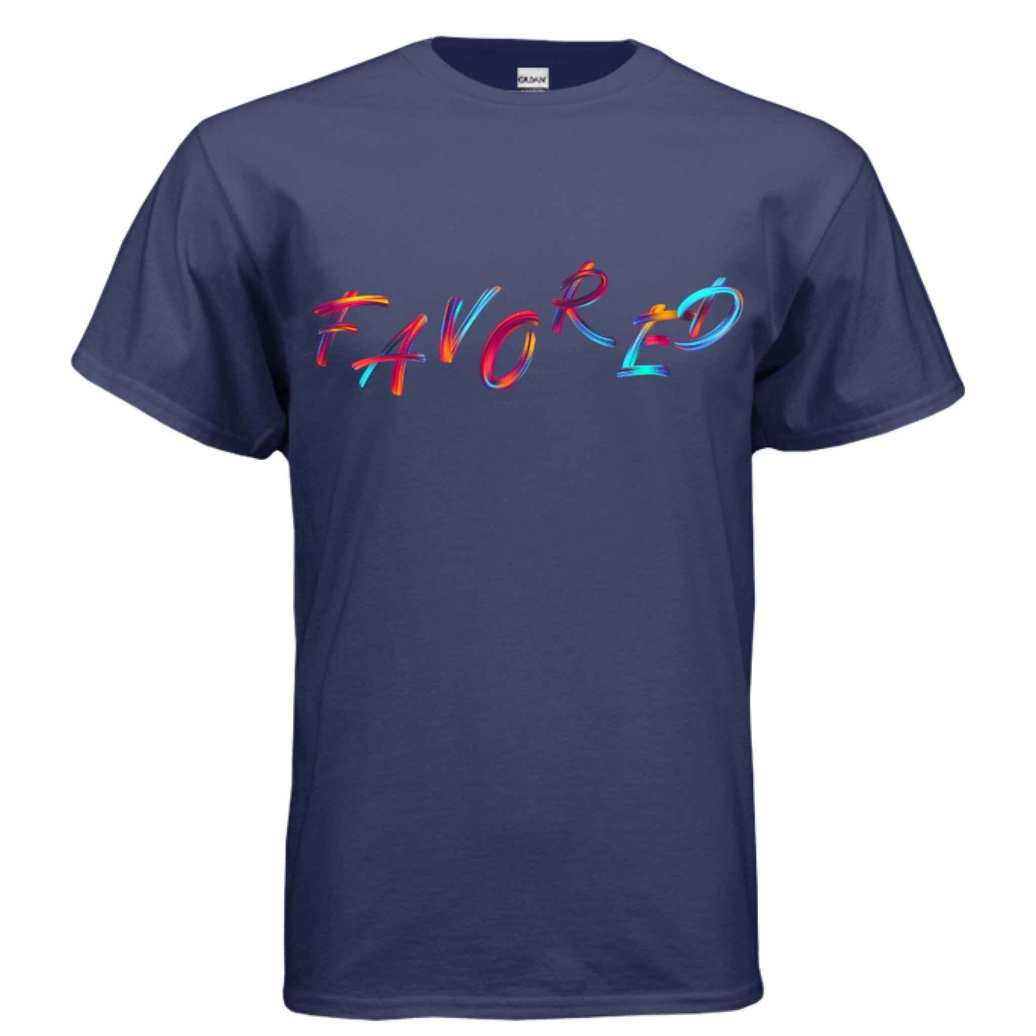 Christian Graphic Tee – FAVORED Faith in Full Color