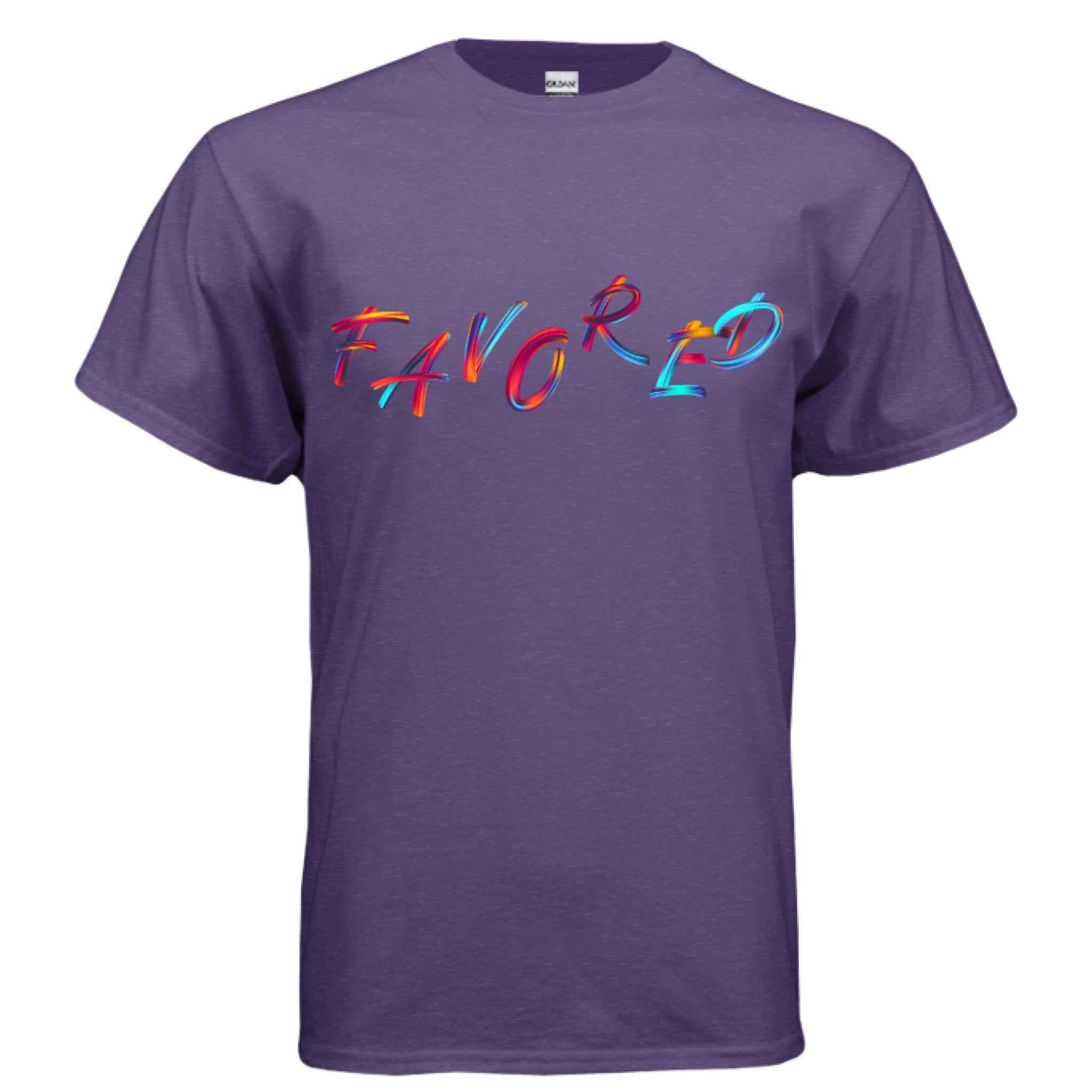 Christian Graphic Tee – FAVORED Faith in Full Color