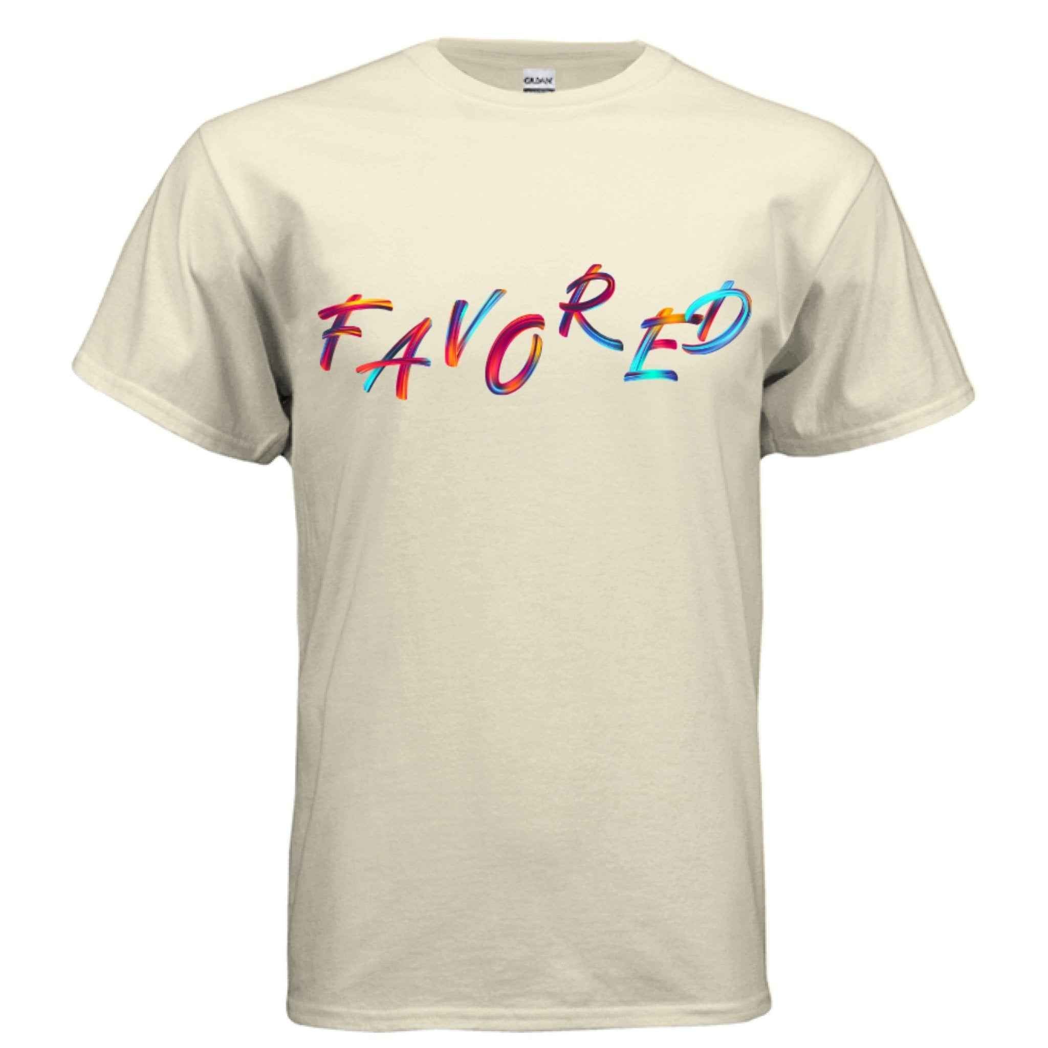 Christian Graphic Tee – FAVORED Faith in Full Color