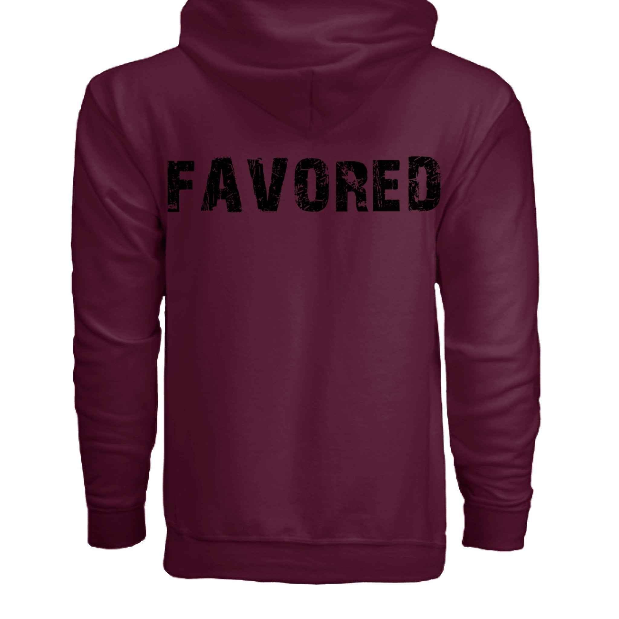 FAVORED Unisex Zipped Hoodie| Grace in Every Step | Christian hoodies, scripture shirts | streetwear