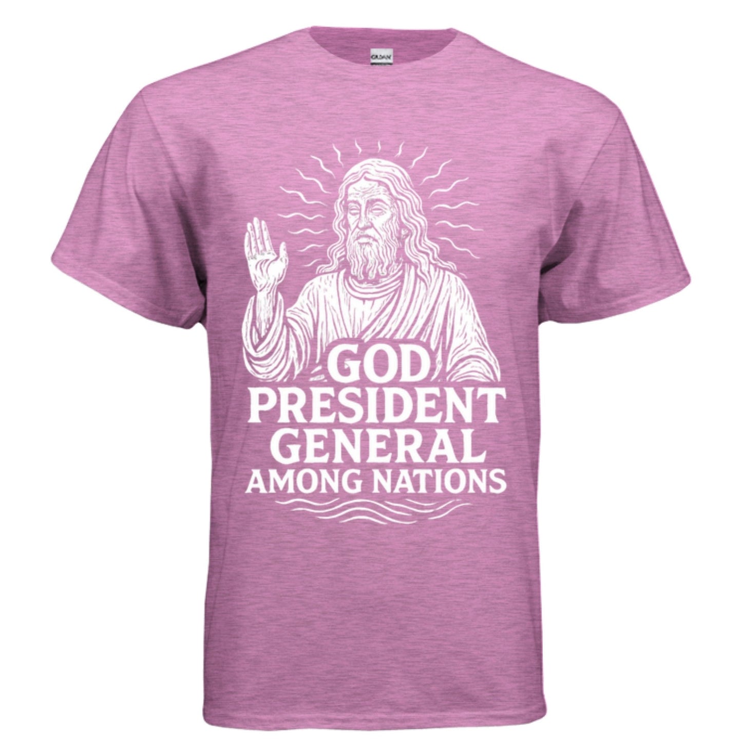 God: President General Among Nations Tee | Christian clothing | faith-based fashion | religious - FAVOR OF GOD CLOTHING