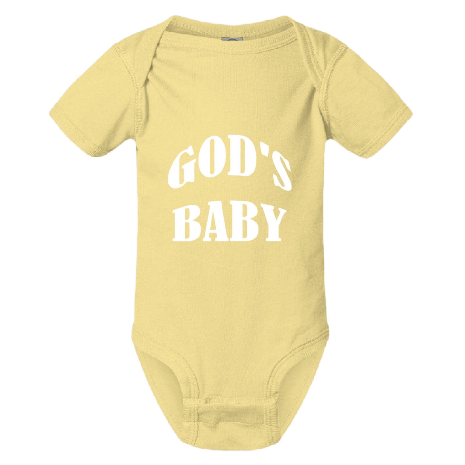 God’s Baby Onesie – Bold Faith, Soft Statement - FAVOR OF GOD CLOTHING