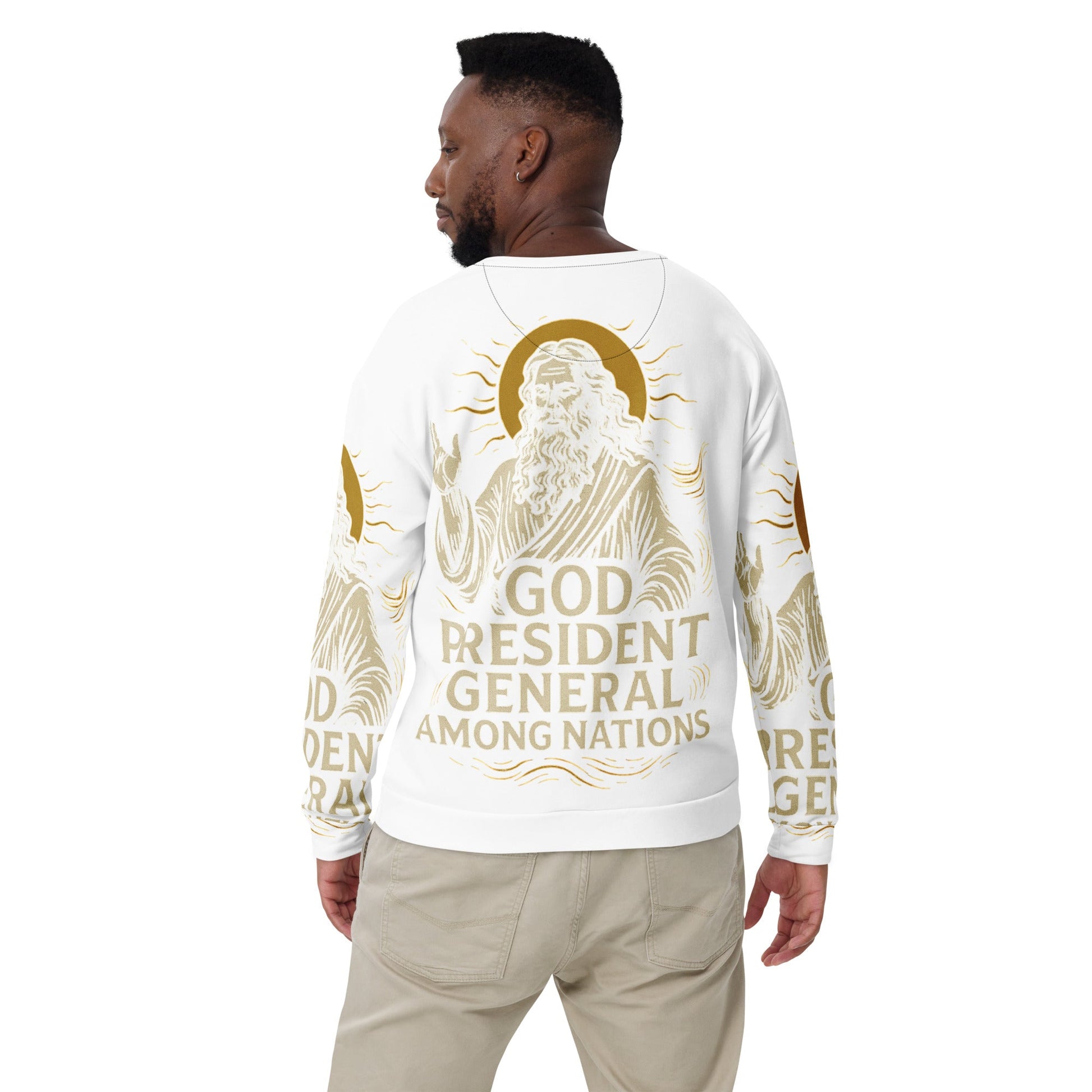 Men President General Among Nations Sweatshirt| Christian clothing | faith fashion | | Christian - FAVOR OF GOD CLOTHING