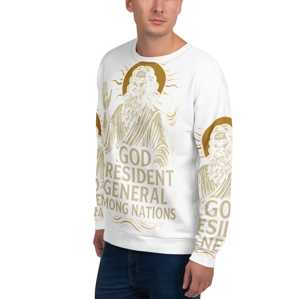 Men President General Among Nations Sweatshirt| Christian clothing | faith fashion | | Christian - FAVOR OF GOD CLOTHING
