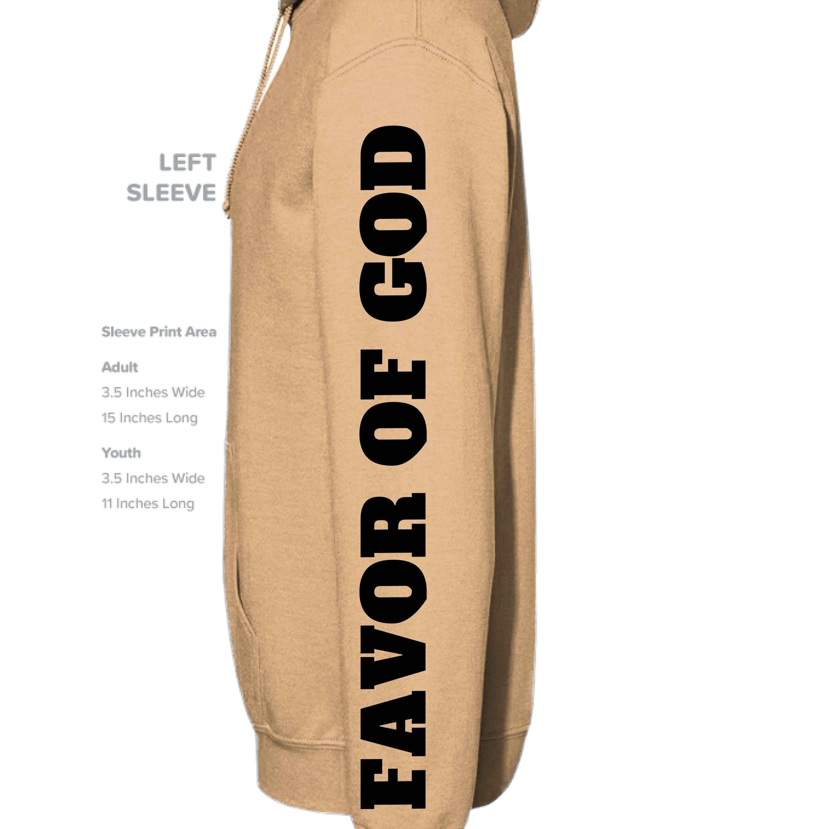 Favor of God “Favor It Surrounds Me Like a Shield” Hoodie – Psalm 5:12 | Christian Hoodie |Faith|