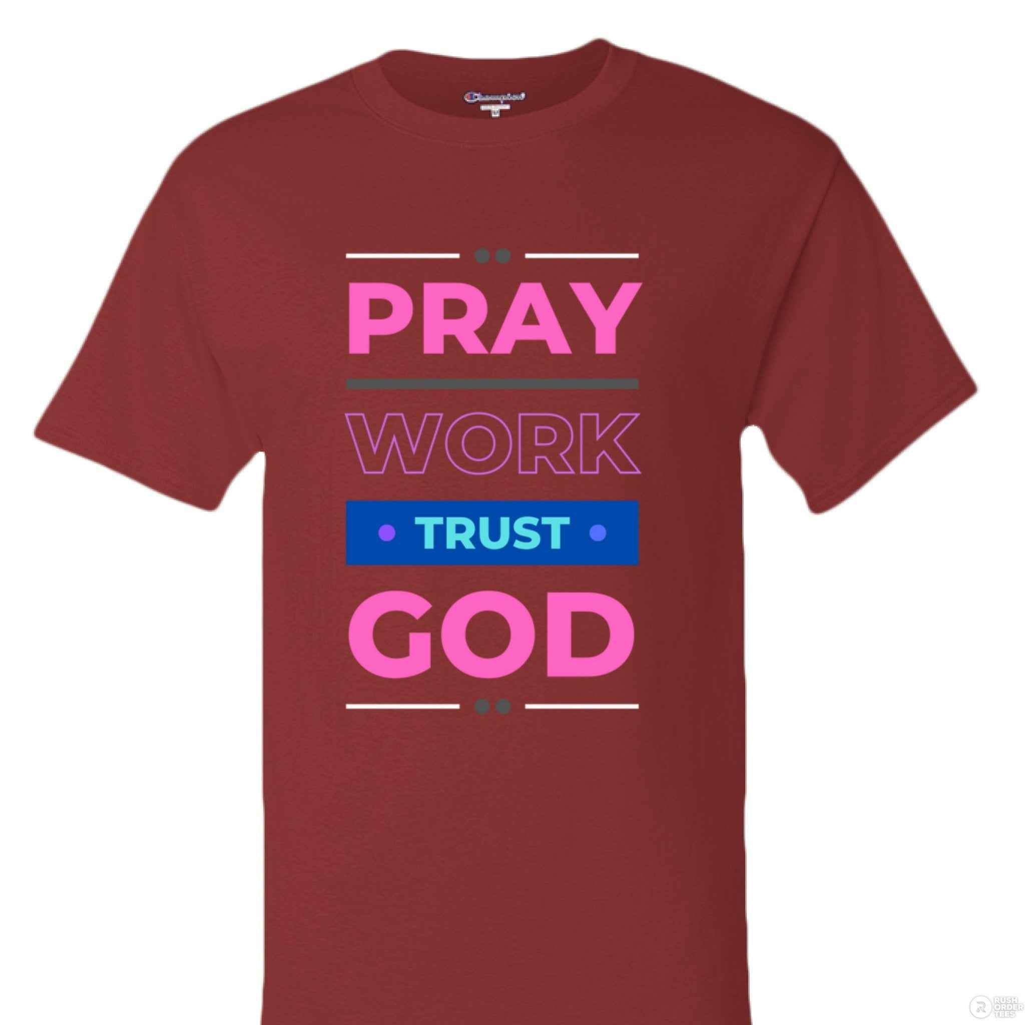 Pray and trust God T shirt| Christian clothing | faith fashion | religious apparel | inspirational