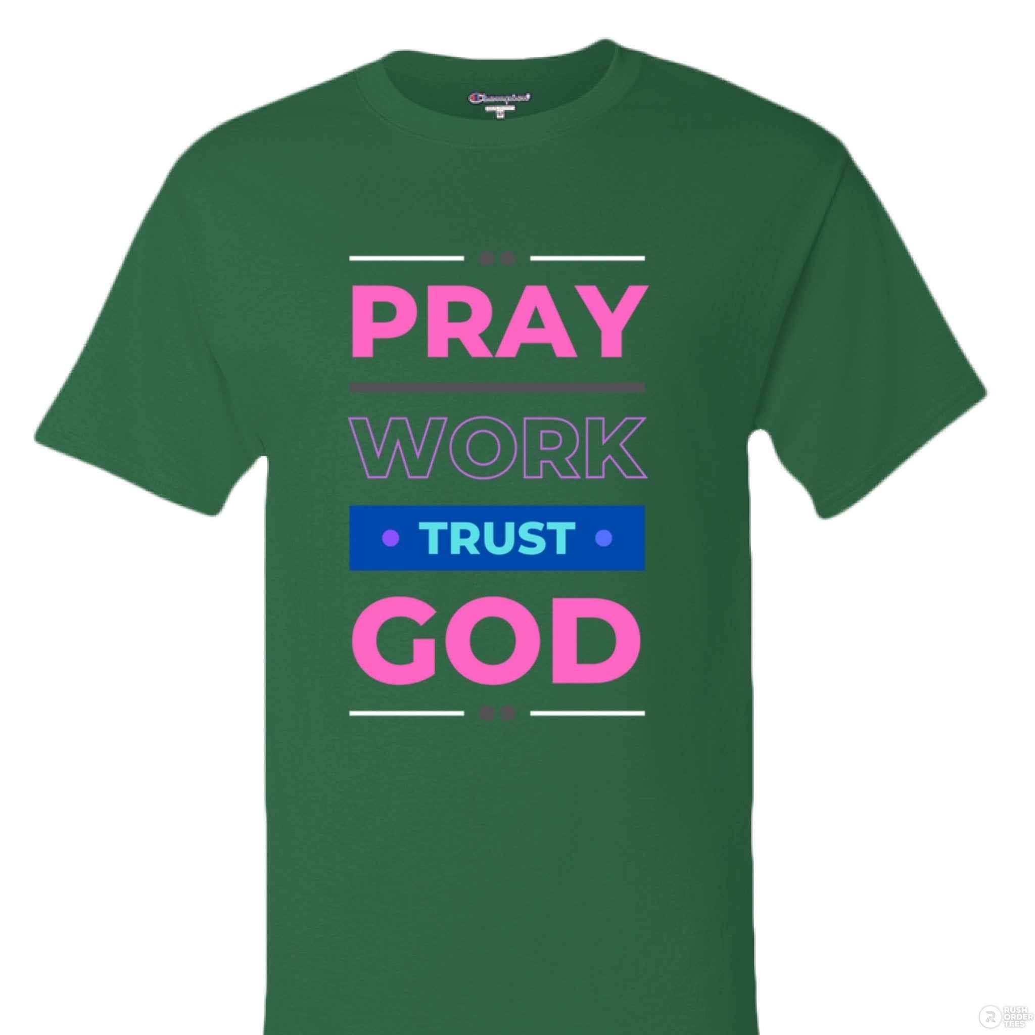 Pray and trust God T shirt| Christian clothing | faith fashion | religious apparel | inspirational