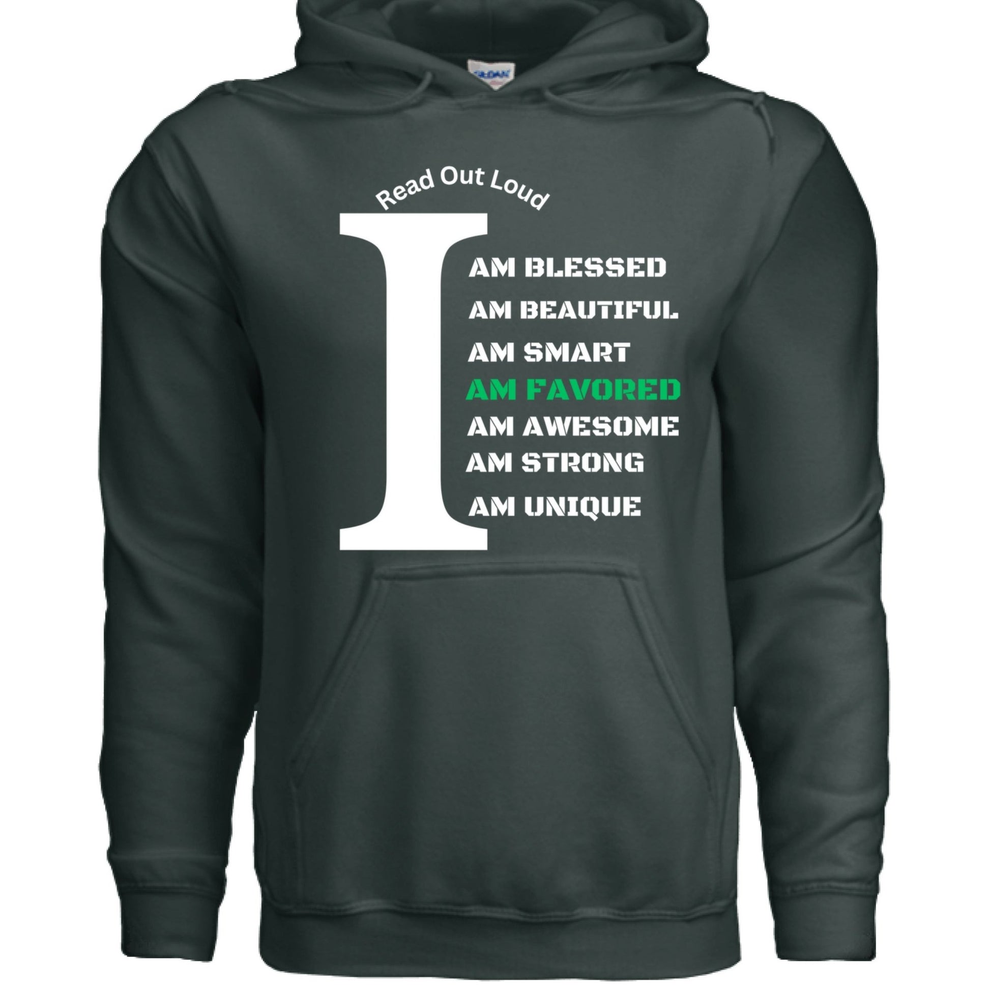 Read Out Aloud “I Am Favored” Men’s Hoodie – Declare It. Wear It. Believe It. - FAVOR OF GOD CLOTHING
