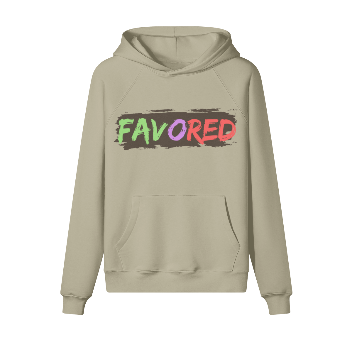 FAVORED Hoodie – Multicolor Brushstroke Edition