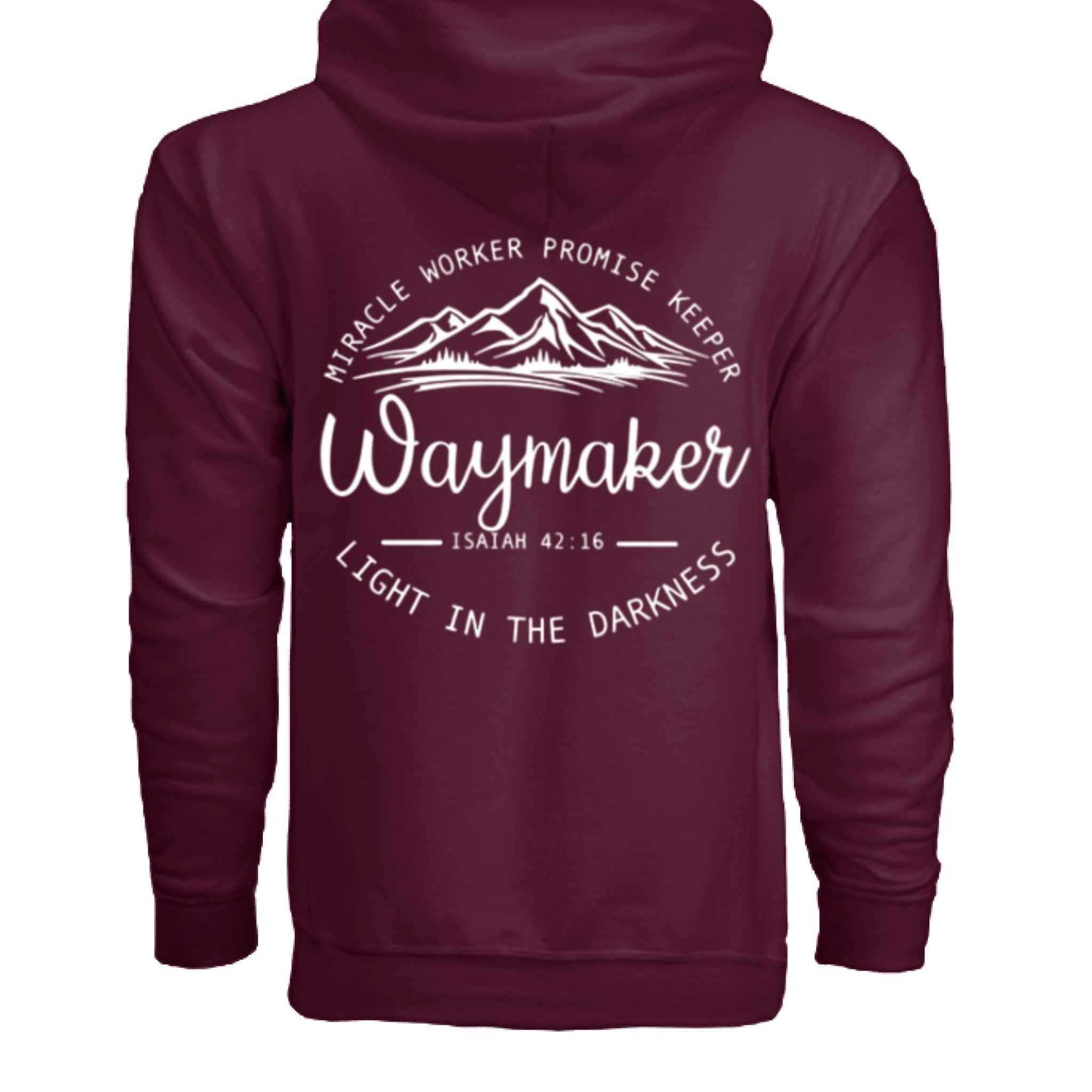 Unisex Way maker Faith Hoodie – Isaiah 42:16 Inspired