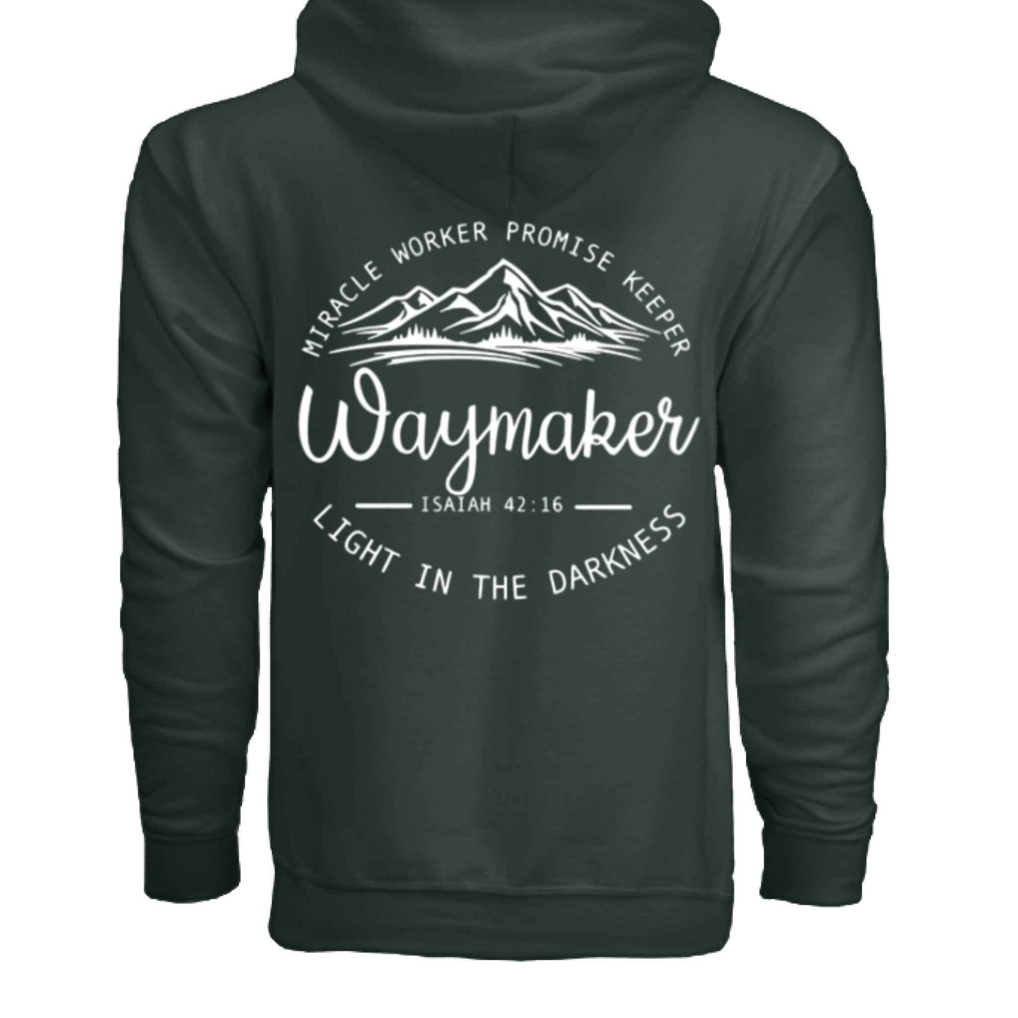 Unisex Way maker Faith Hoodie – Isaiah 42:16 Inspired
