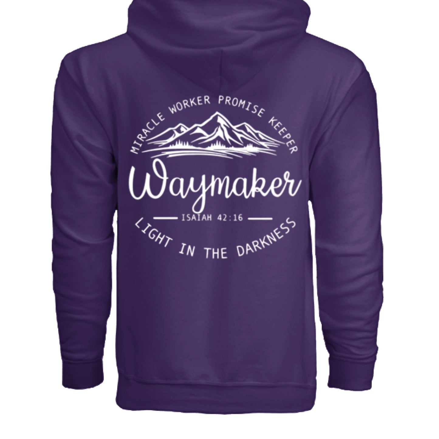 Unisex Way maker Faith Hoodie – Isaiah 42:16 Inspired - FAVOR OF GOD CLOTHING