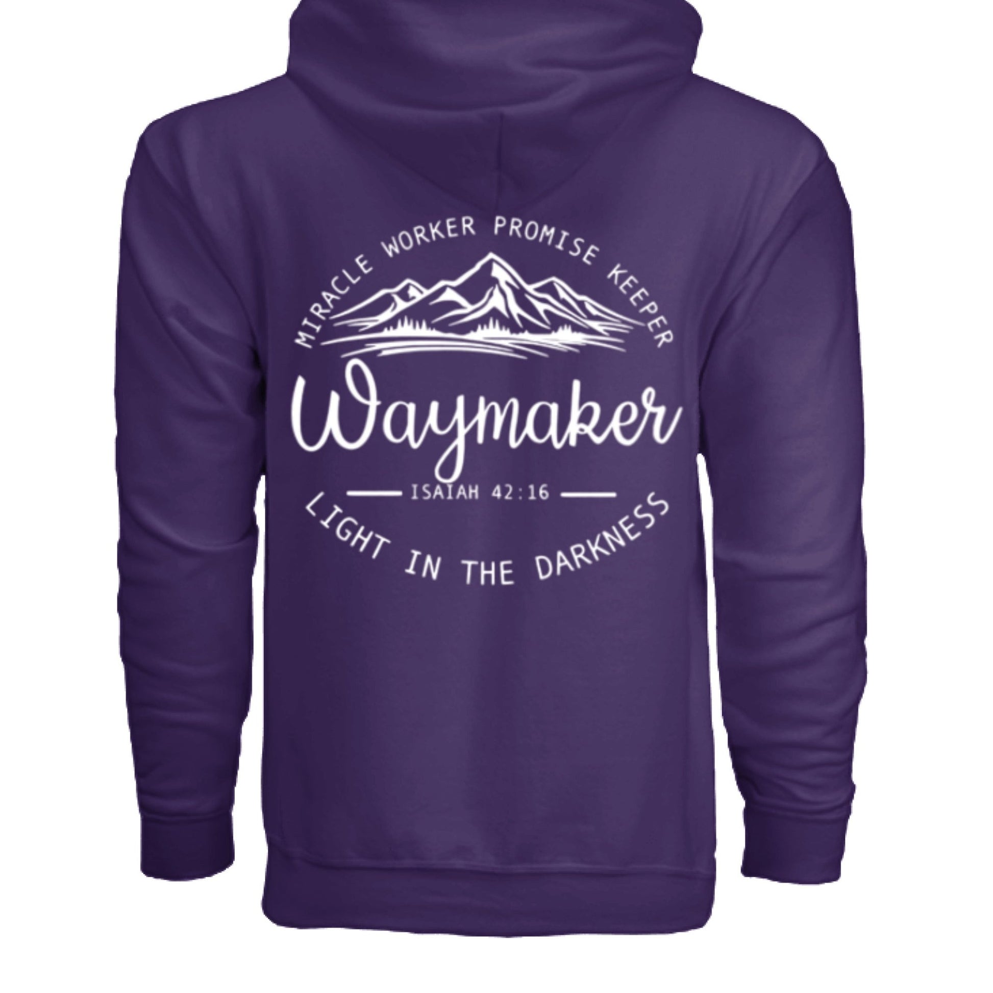 Unisex Way maker Faith Hoodie – Isaiah 42:16 Inspired - FAVOR OF GOD CLOTHING