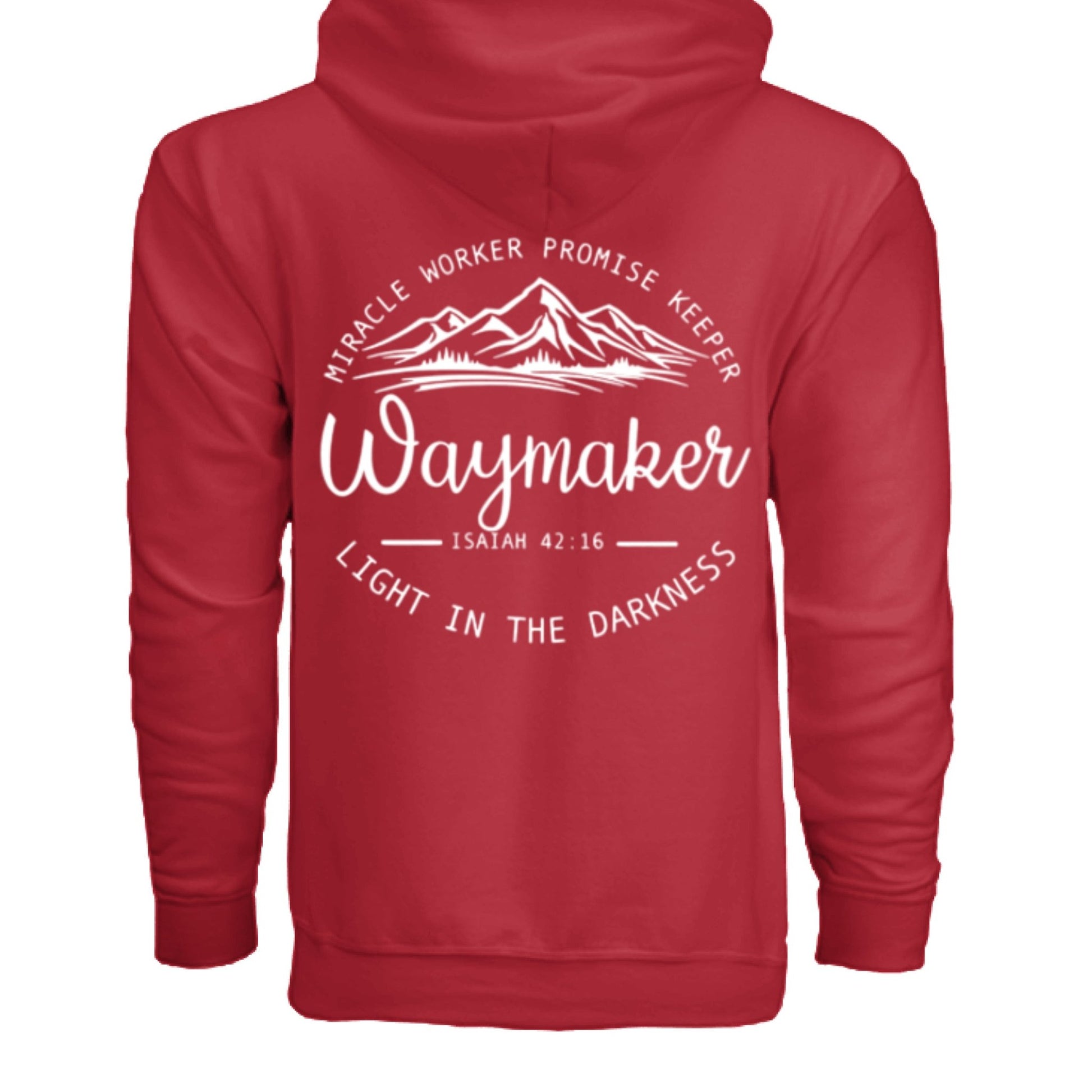 Unisex Way maker Faith Hoodie – Isaiah 42:16 Inspired - FAVOR OF GOD CLOTHING