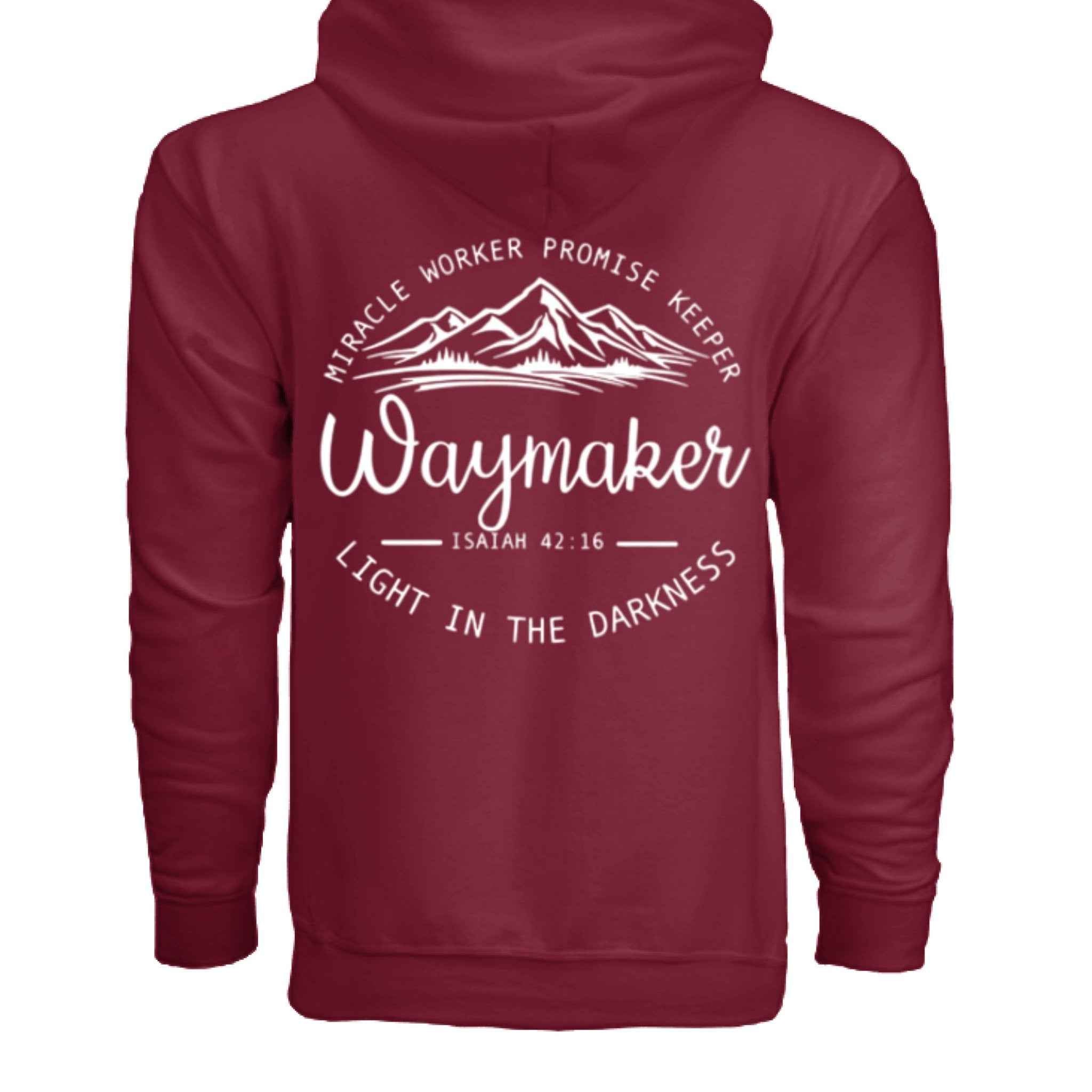 Unisex Way maker Faith Hoodie – Isaiah 42:16 Inspired