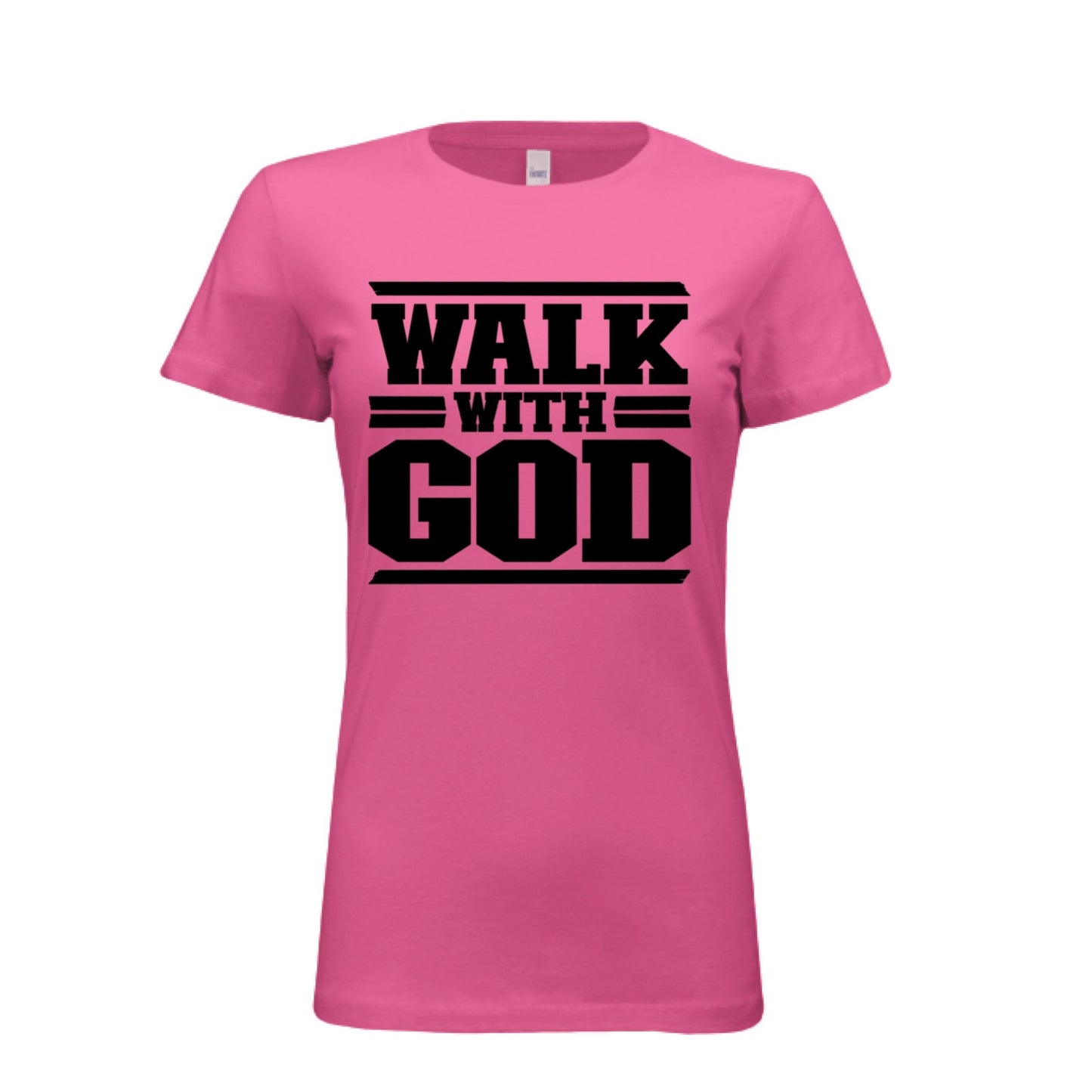 WALK WITH GOD Women Tees | Christian clothing, faith | religious apparel | inspirational t-shirts - FAVOR OF GOD CLOTHING