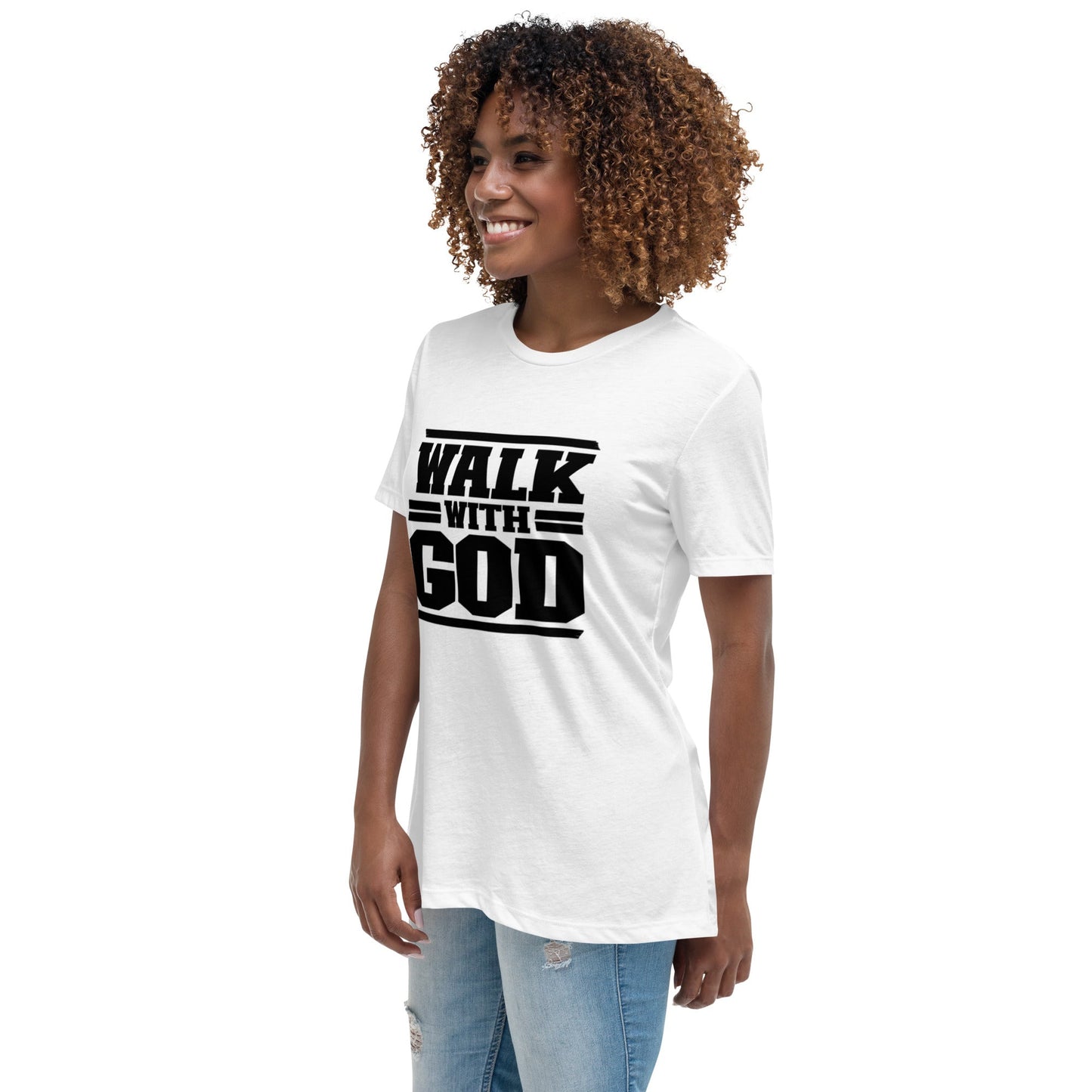 Walk with God Women's Relaxed T-Shirt - FAVOR OF GOD CLOTHING