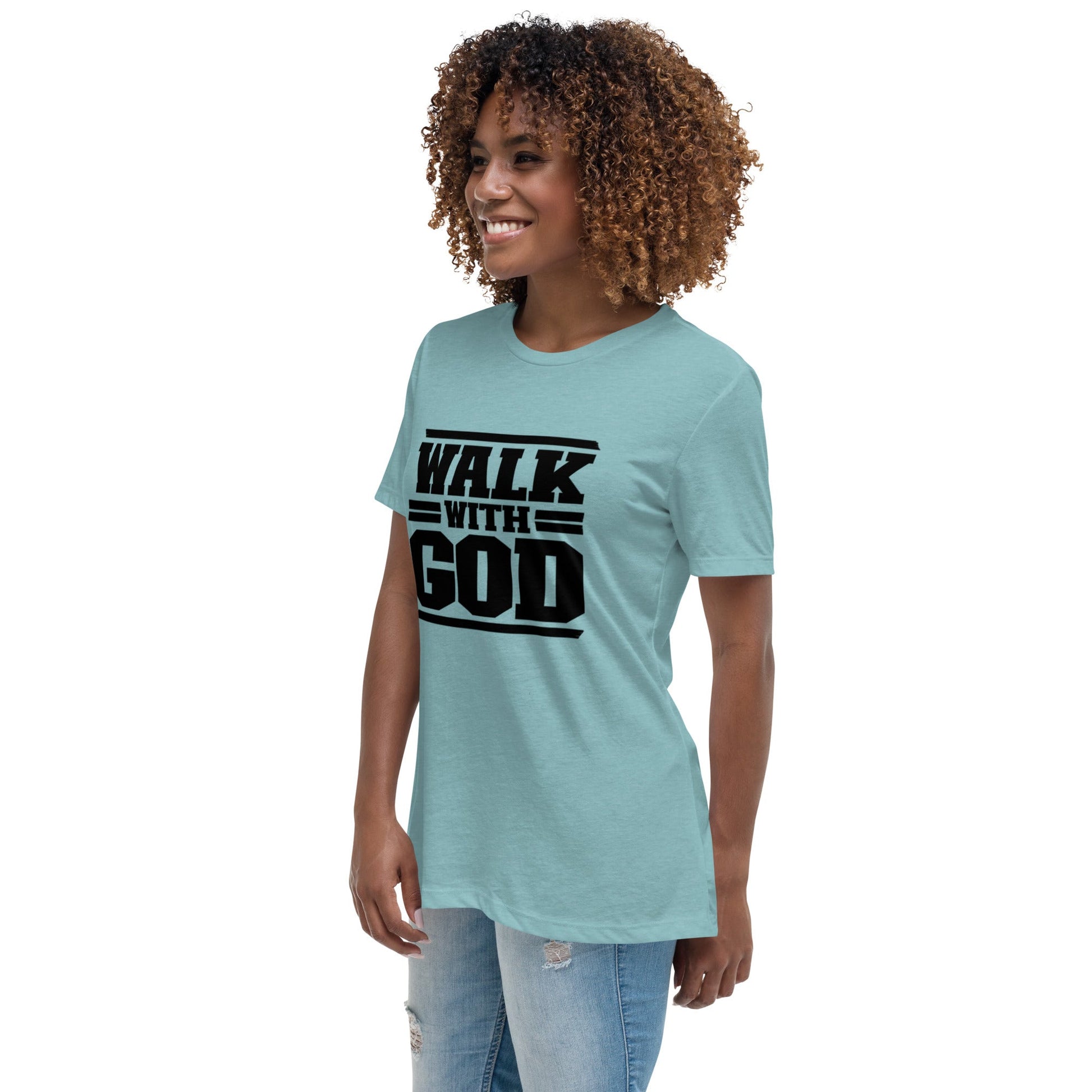 Walk with God Women's Relaxed T-Shirt - FAVOR OF GOD CLOTHING
