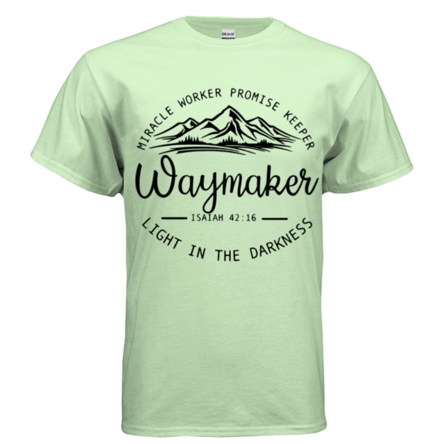 Unisex Way maker Faith Tee – Isaiah 42:16 Inspired - FAVOR OF GOD CLOTHING