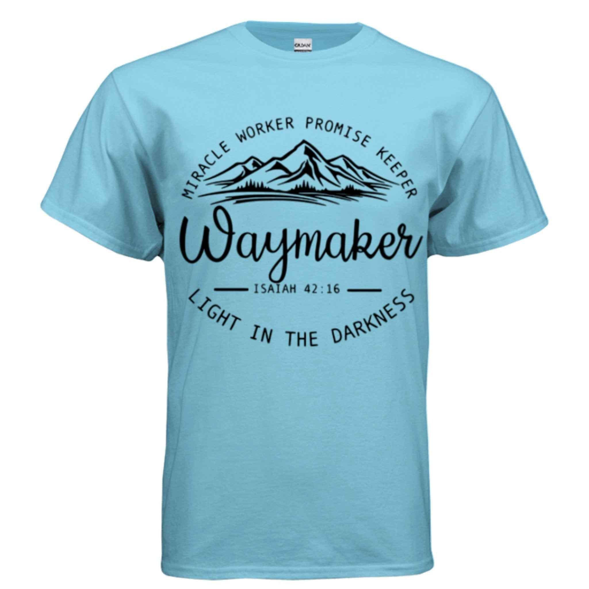 Unisex Way maker Faith Tee – Isaiah 42:16 Inspired
