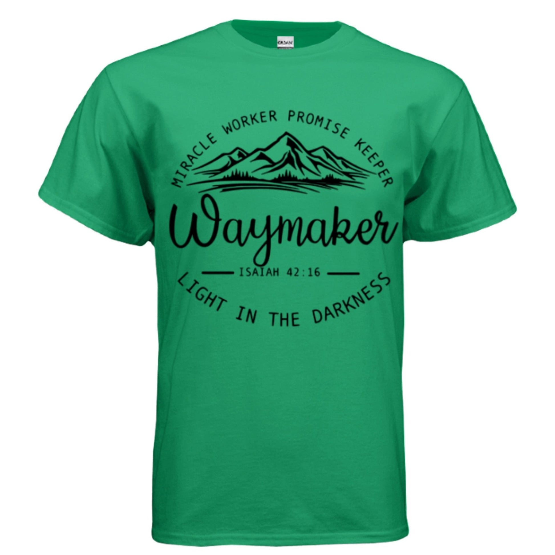 Unisex Way maker Faith Tee – Isaiah 42:16 Inspired - FAVOR OF GOD CLOTHING