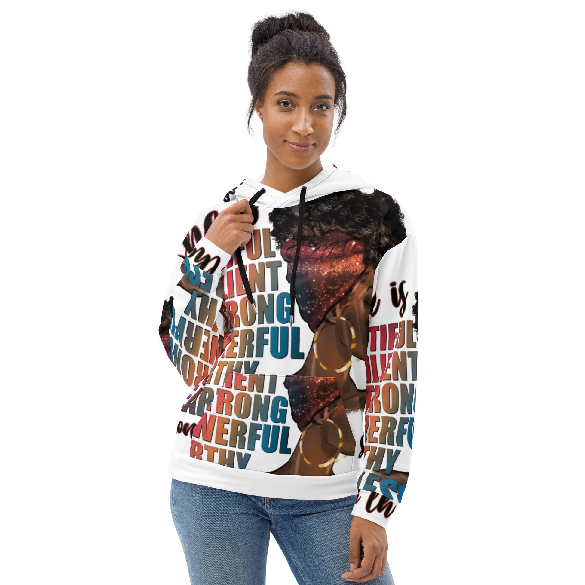 Women Word of Affirmation Hoodie | Faith wear with Purpose | Christian | religious| Faith - FAVOR OF GOD CLOTHING