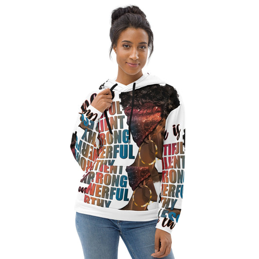 Women Word of Affirmation Hoodie | Faith wear with Purpose | Christian | religious| Faith - FAVOR OF GOD CLOTHING