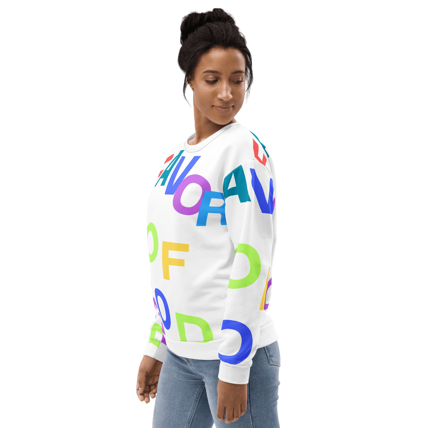 Women Favor of God All over Print Sweatshirt | Christian clothing |Faith |religious |inspirational - FAVOR OF GOD CLOTHING