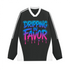 Dripping in Favor Colorblock V-neck Long Sleeve Shirt