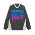 Dripping in Favor Colorblock V-neck Long Sleeve Shirt