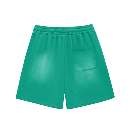 Favor of God Sun Fade Raw Edge Cotton Shorts