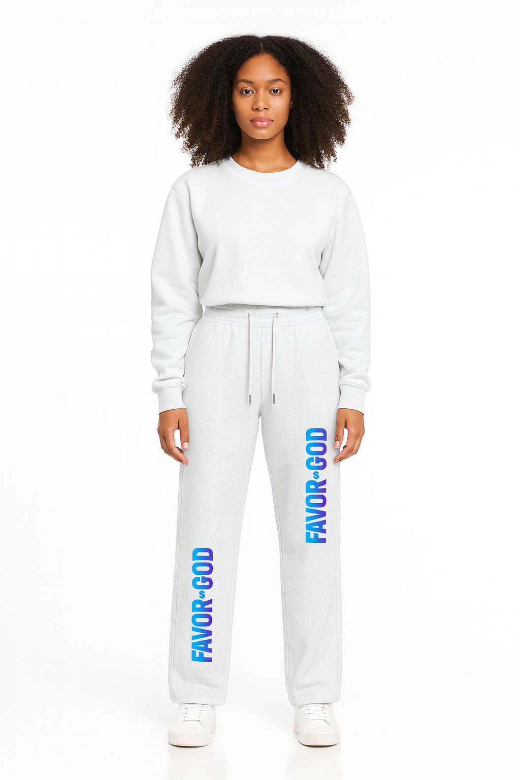 Favor of God Essential Drawstring Straight-Leg Sweatpants