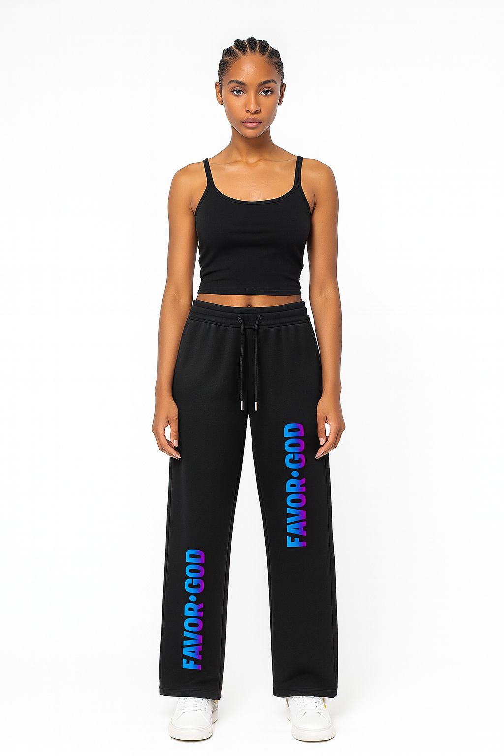 Favor of God Essential Drawstring Straight-Leg Sweatpants