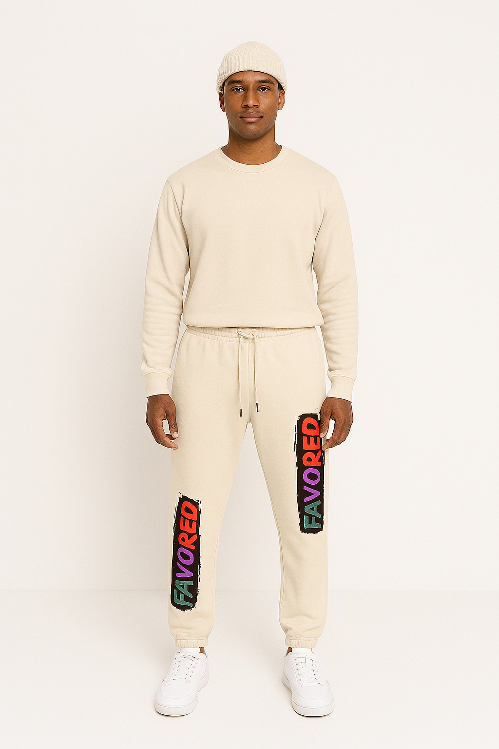 FAVORED Hoodie – Multicolor Brushstroke Edition