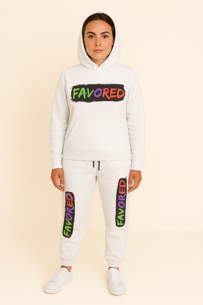 FAVORED Hoodie – Multicolor Brushstroke Edition