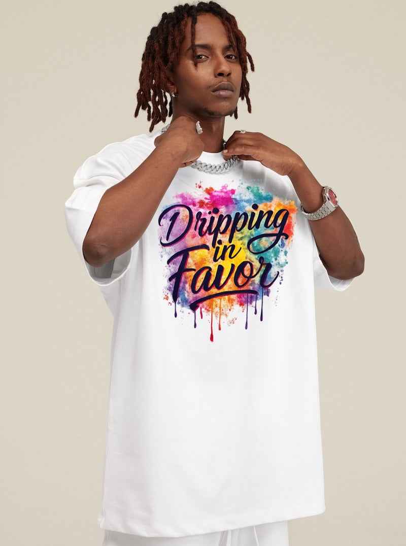 Dripping in Favor – Unisex Loose T-shirt