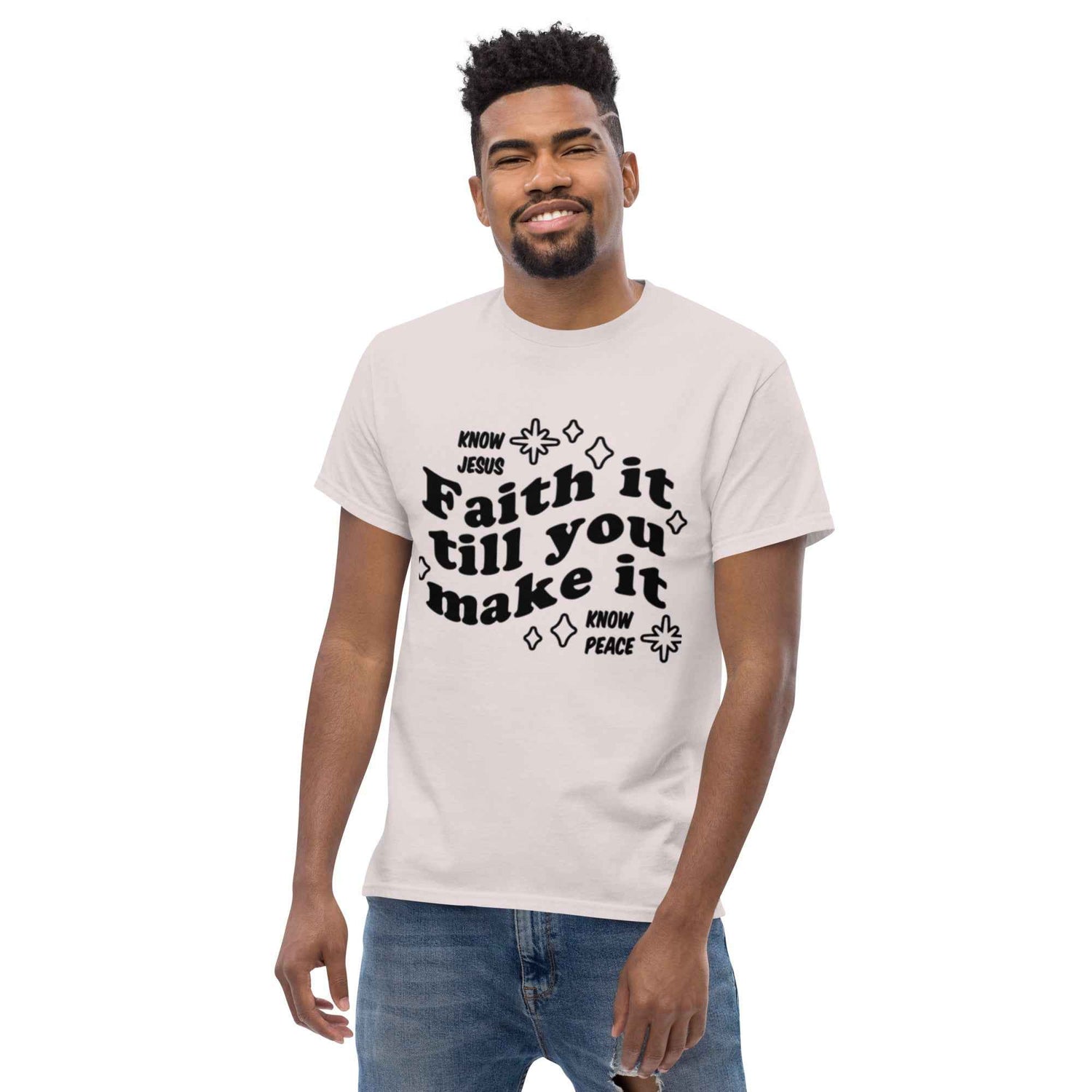 Favor of God Faith it till you make it Unisex classic tee| faith clothing| Christian apparel | Faith