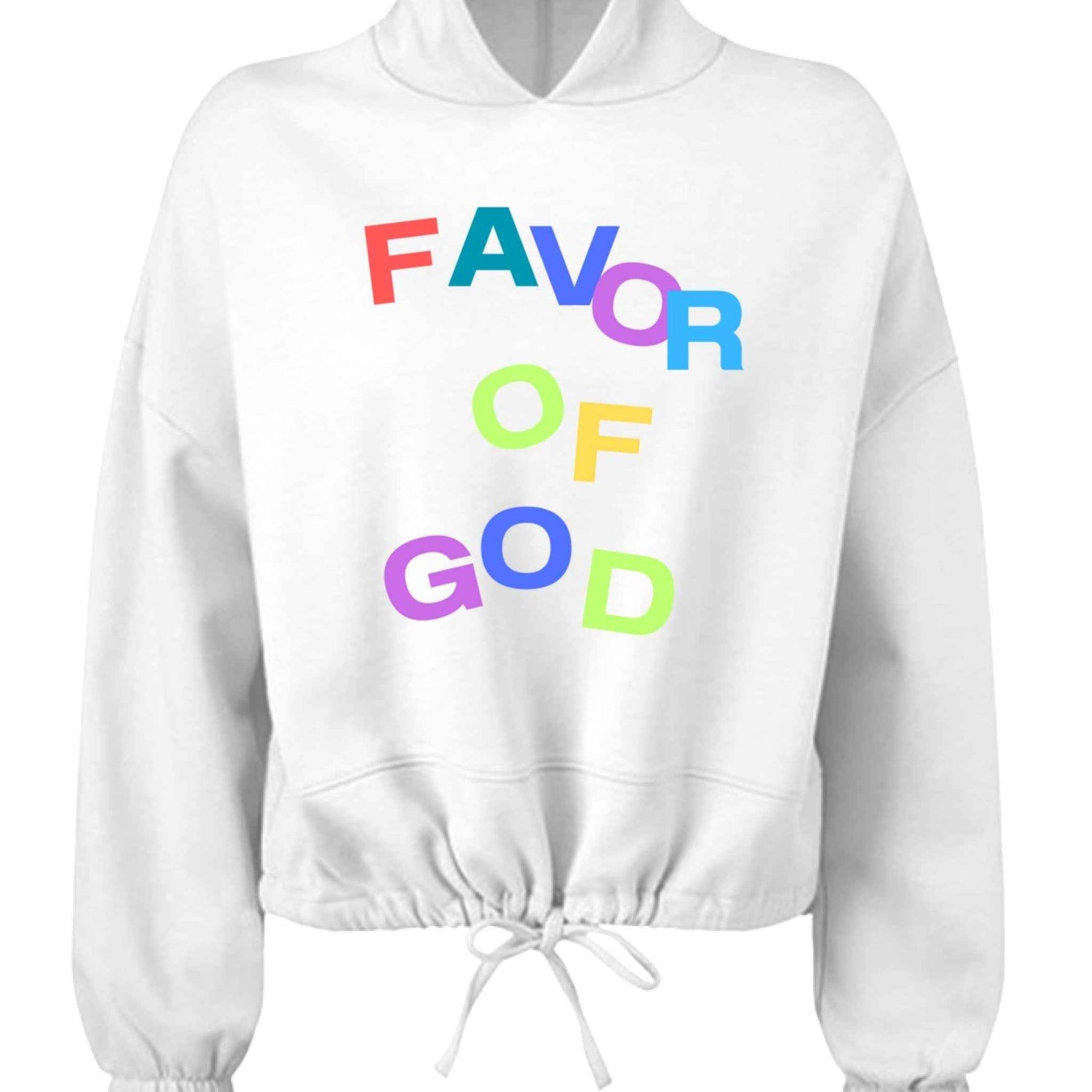 Favor of God WOMEN Multicolor Hoodie |Christian clothing | faith-based fashion