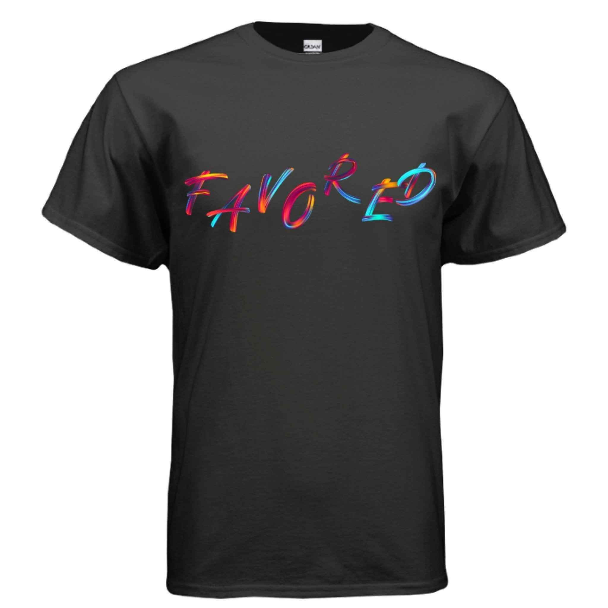 Christian Graphic Tee – FAVORED Faith in Full Color