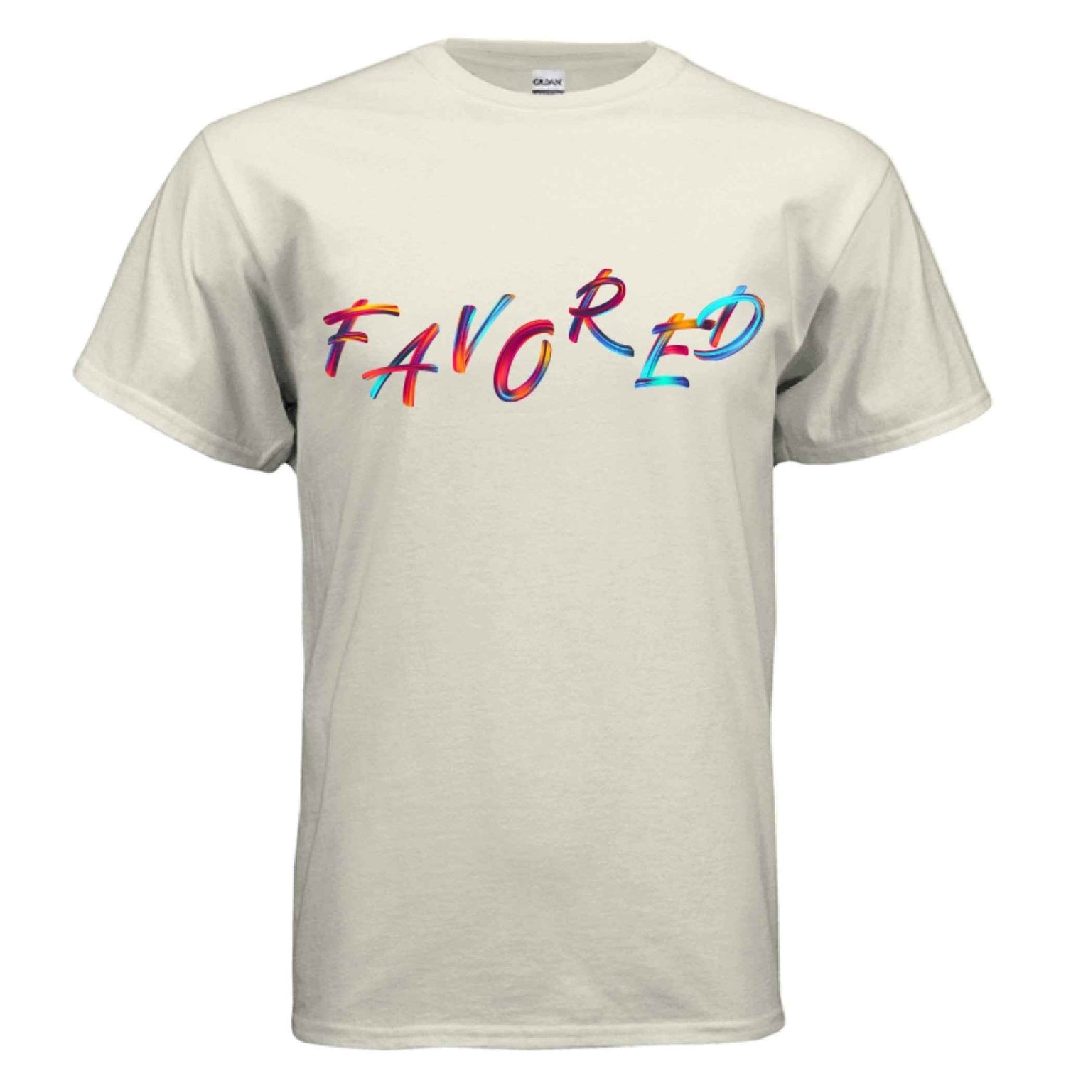 Christian Graphic Tee – FAVORED Faith in Full Color