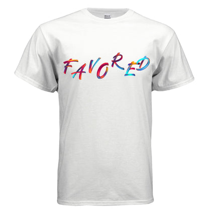FAVORED — Faith in Full Color - Christian clothing, faith religious apparel, inspirational t-shirts - FAVOR OF GOD CLOTHING