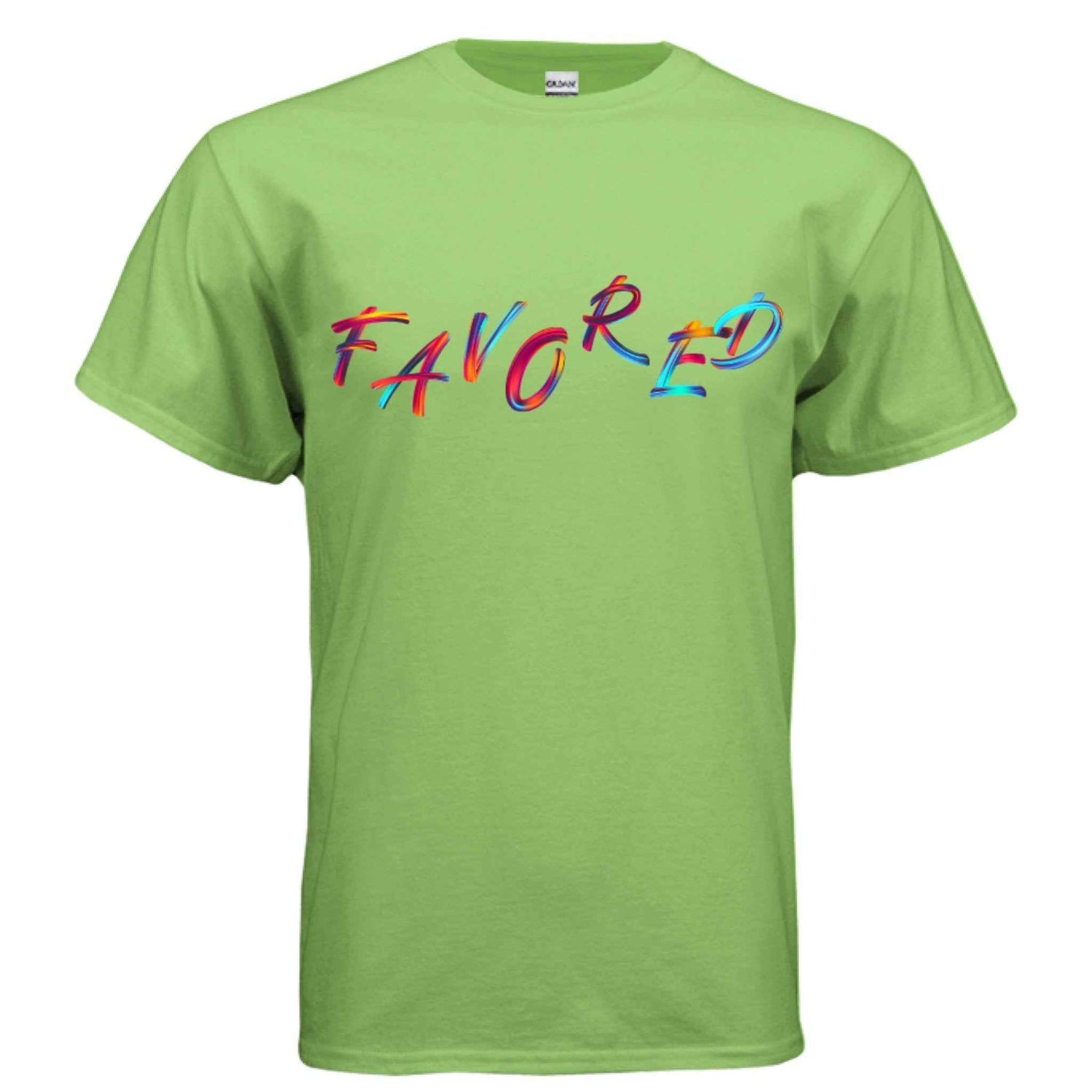 Christian Graphic Tee – FAVORED Faith in Full Color