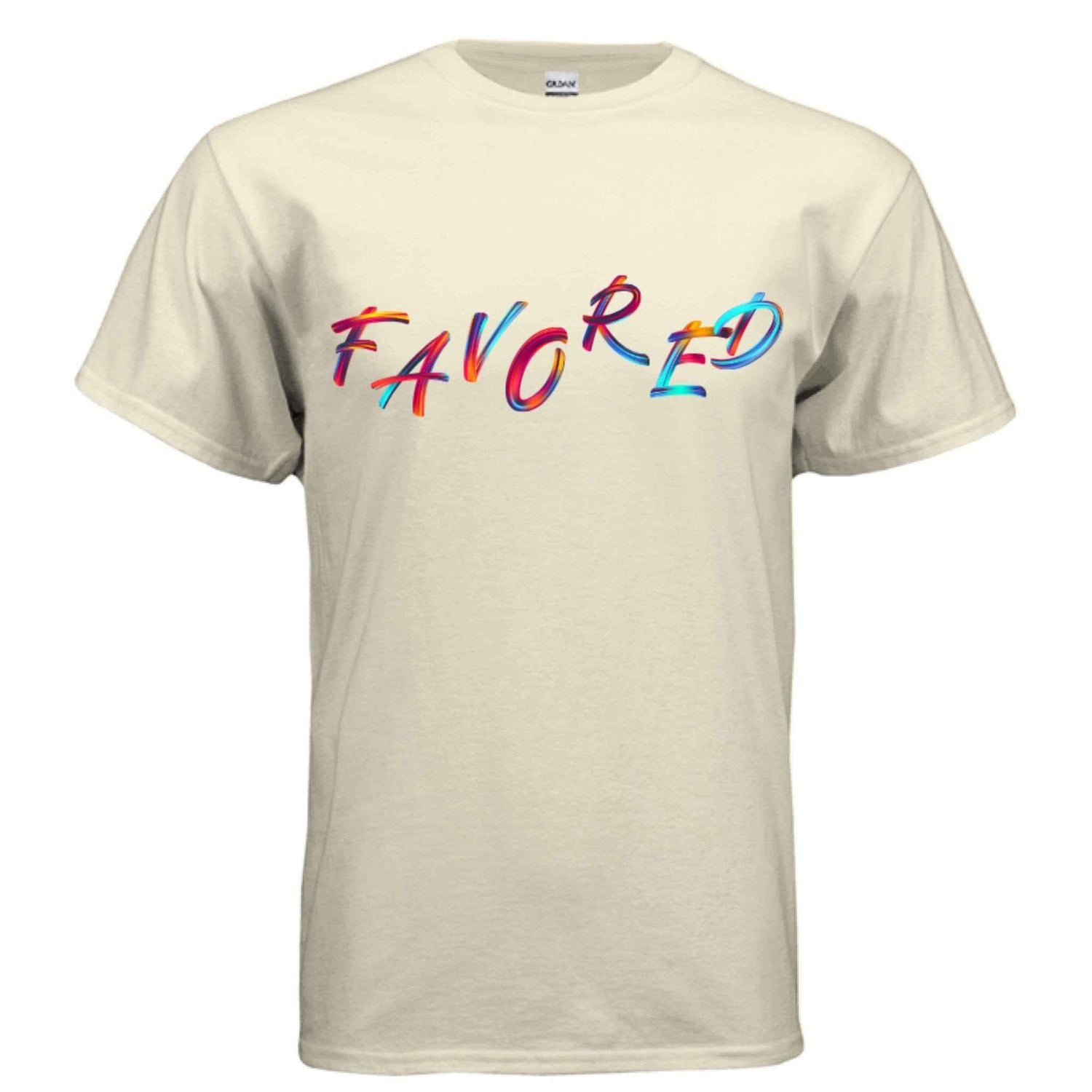 Christian Graphic Tee – FAVORED Faith in Full Color