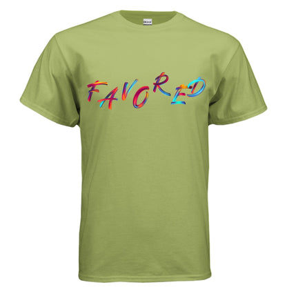 FAVORED — Faith in Full Color - Christian clothing, faith religious apparel, inspirational t-shirts - FAVOR OF GOD CLOTHING